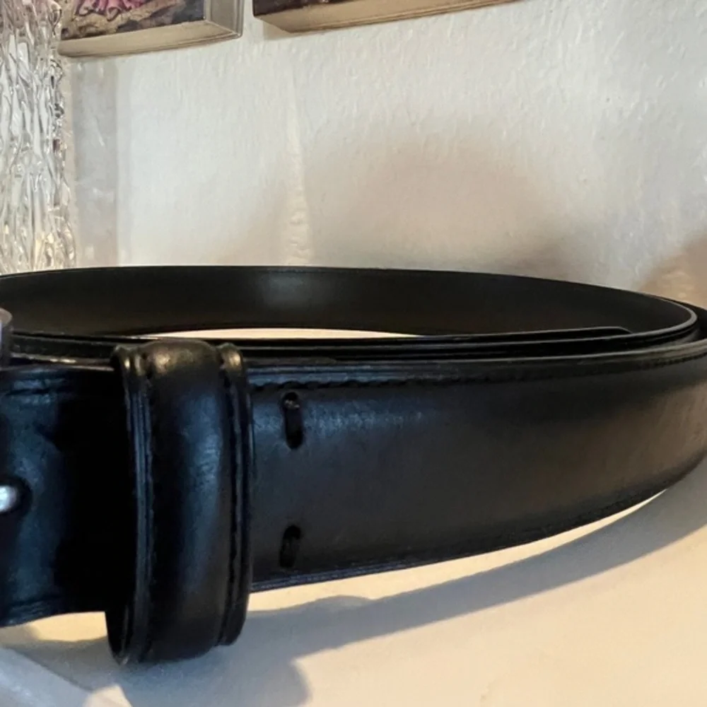 Polo by Ralph Lauren Big & Tall Black‎ Leather Belt Size 60